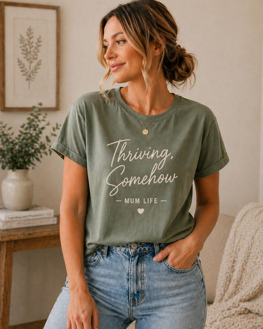 Thriving Somehow Crew T-Shirt