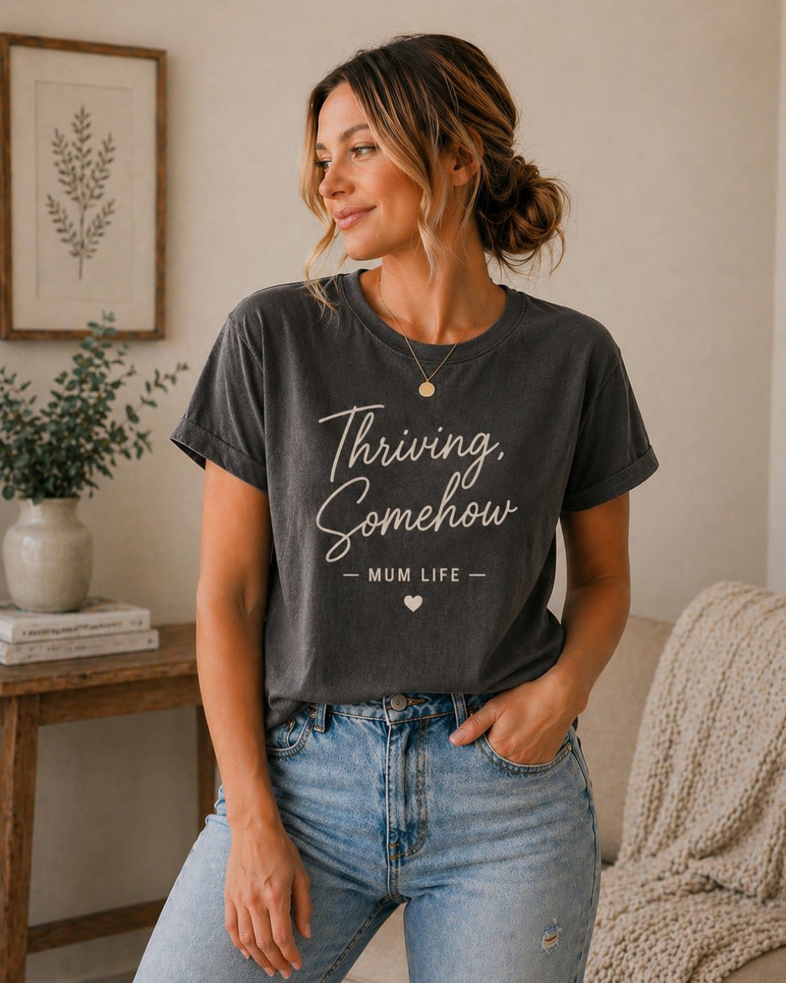 Thriving Somehow Crew T-Shirt
