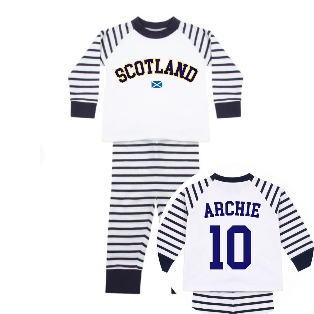 Scotland Stadium Striped Kids Pyjamas