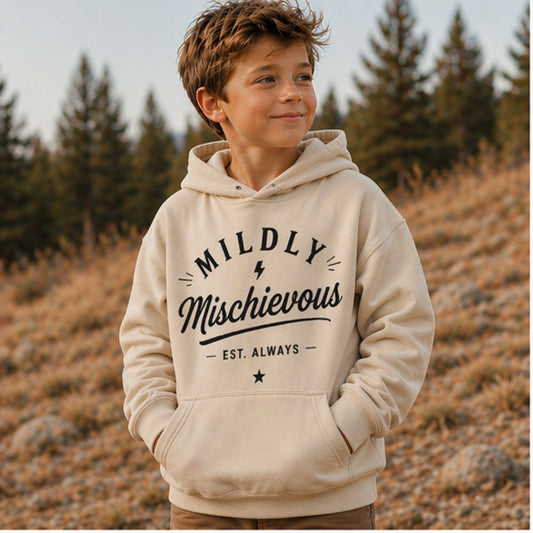 Mildly Mischievous Graphic Hoodie