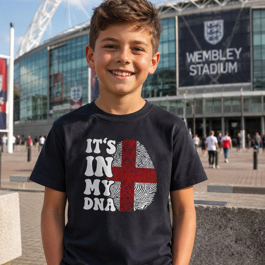 England In My DNA Personalised Shirts | World Cup 2026 | Custom Name | Adults & Kids Tee