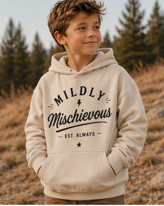Mildly Mischievous Graphic Hoodie