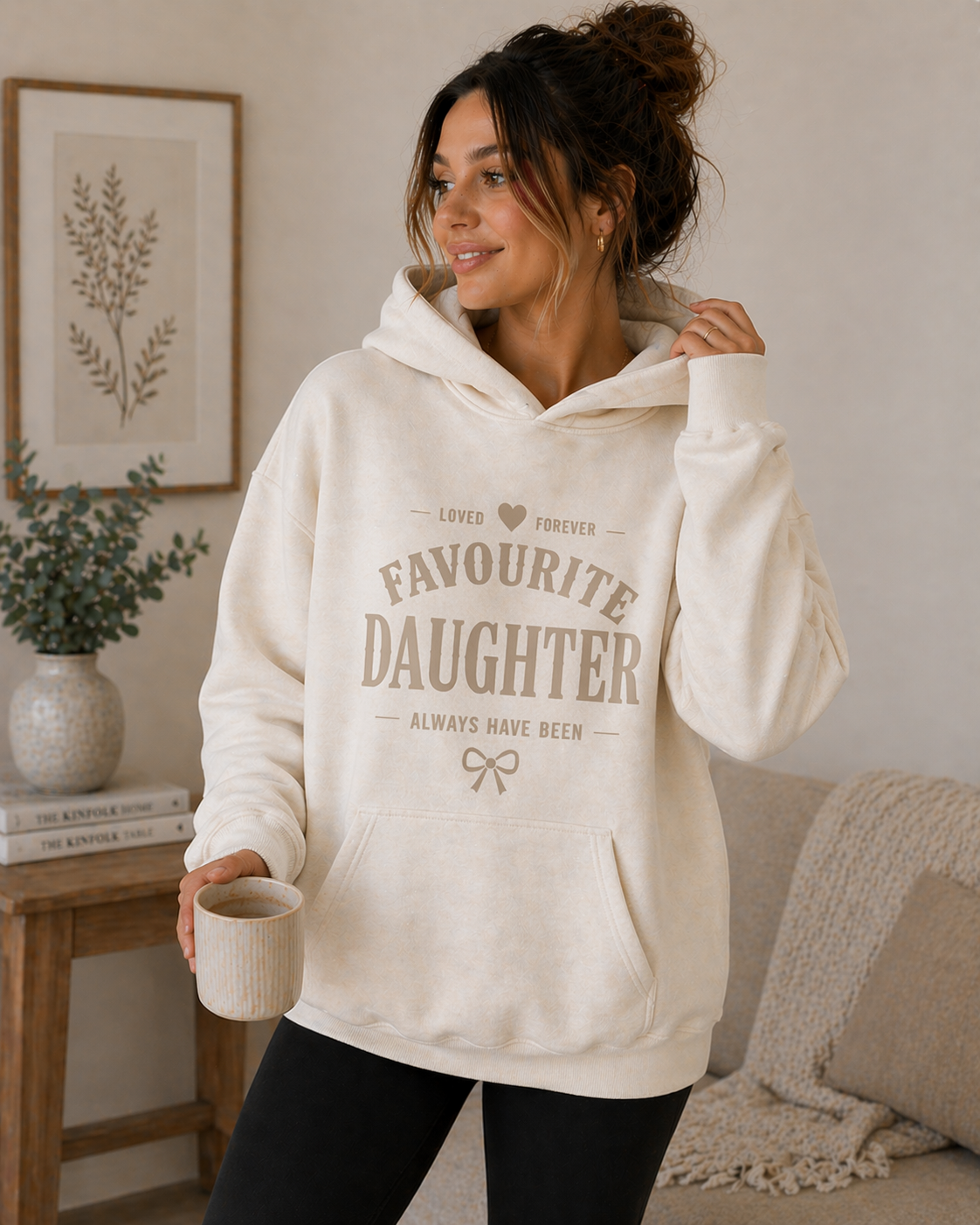 Favourite Daughter Hoodie - Ivory