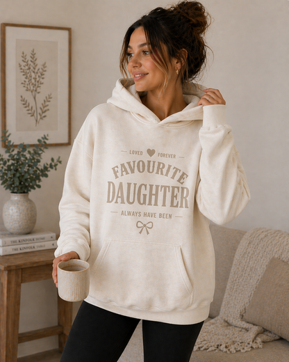 Favourite Daughter Hoodie - Ivory