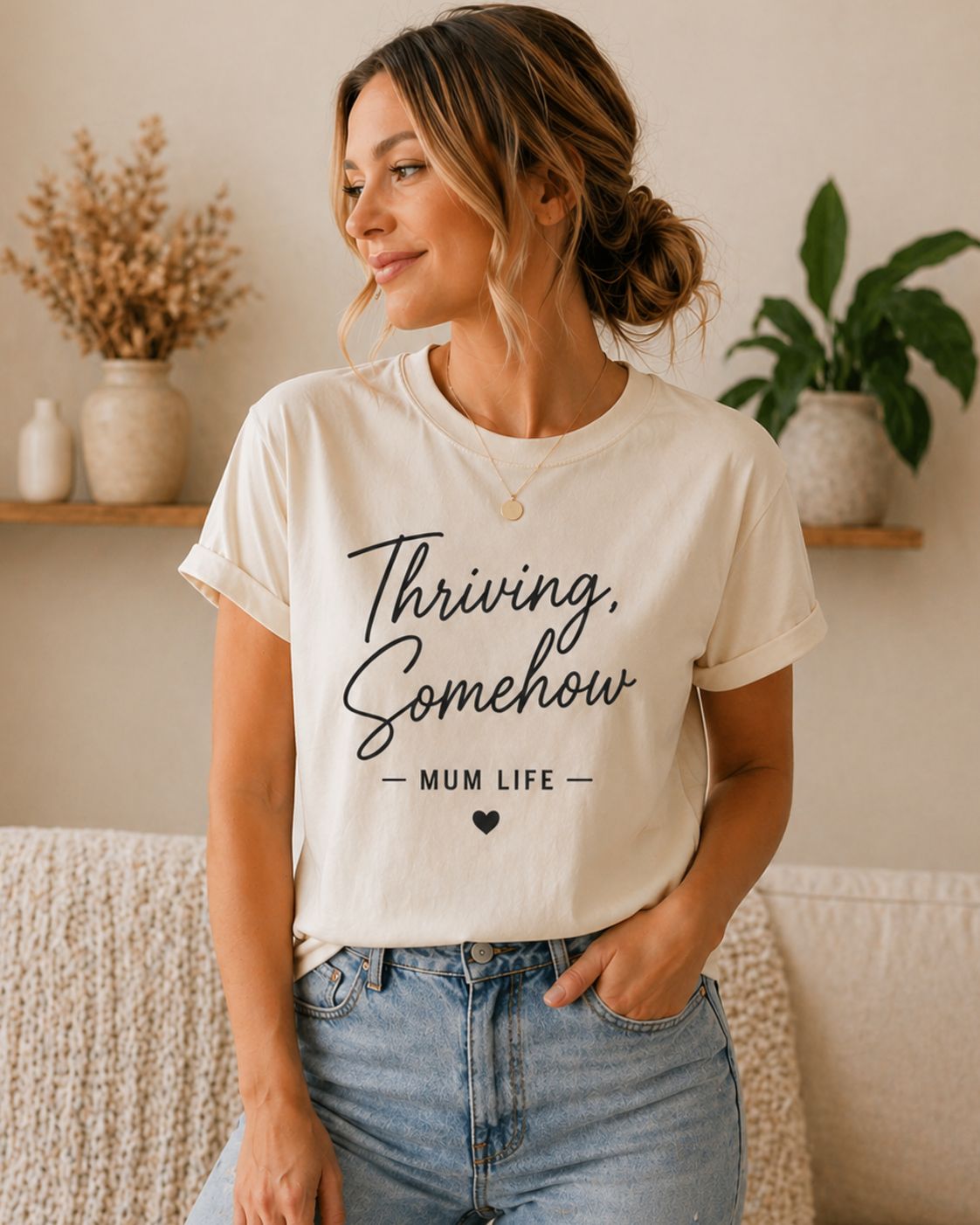 Thriving Somehow Crew T-Shirt