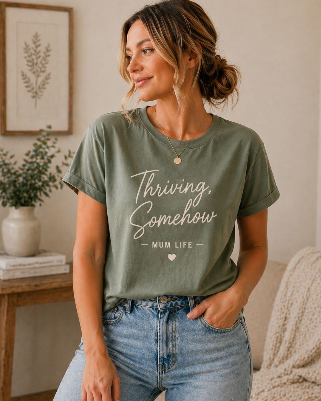 Thriving Somehow Crew T-Shirt