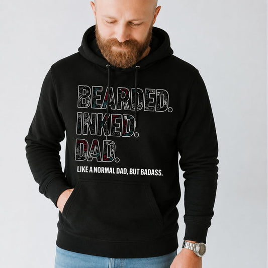 Bearded Inked Dad Hoodie