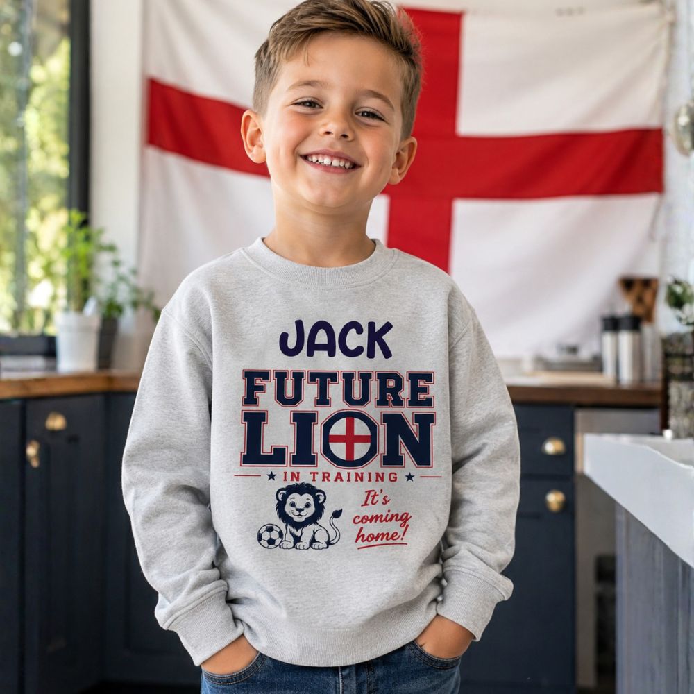 England Future Lion Personalised Sweatshirt