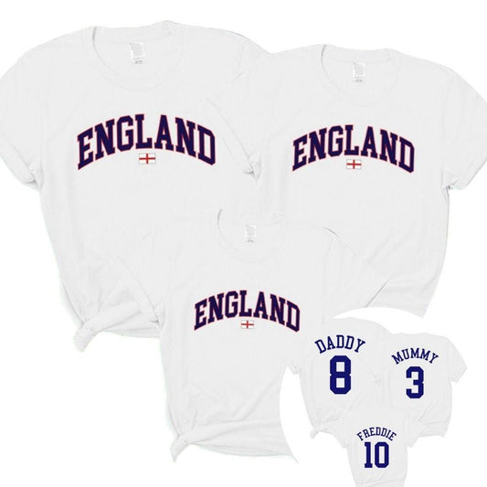 Personalised England Stadium T-Shirts White