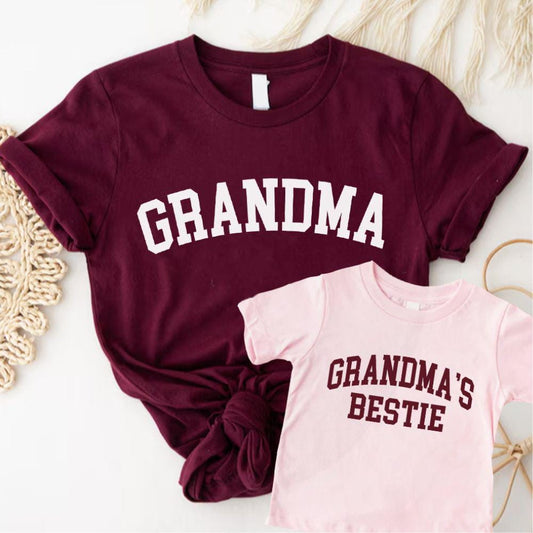 Grandma and Grandma's Bestie Matching Grandparents T-Shirts