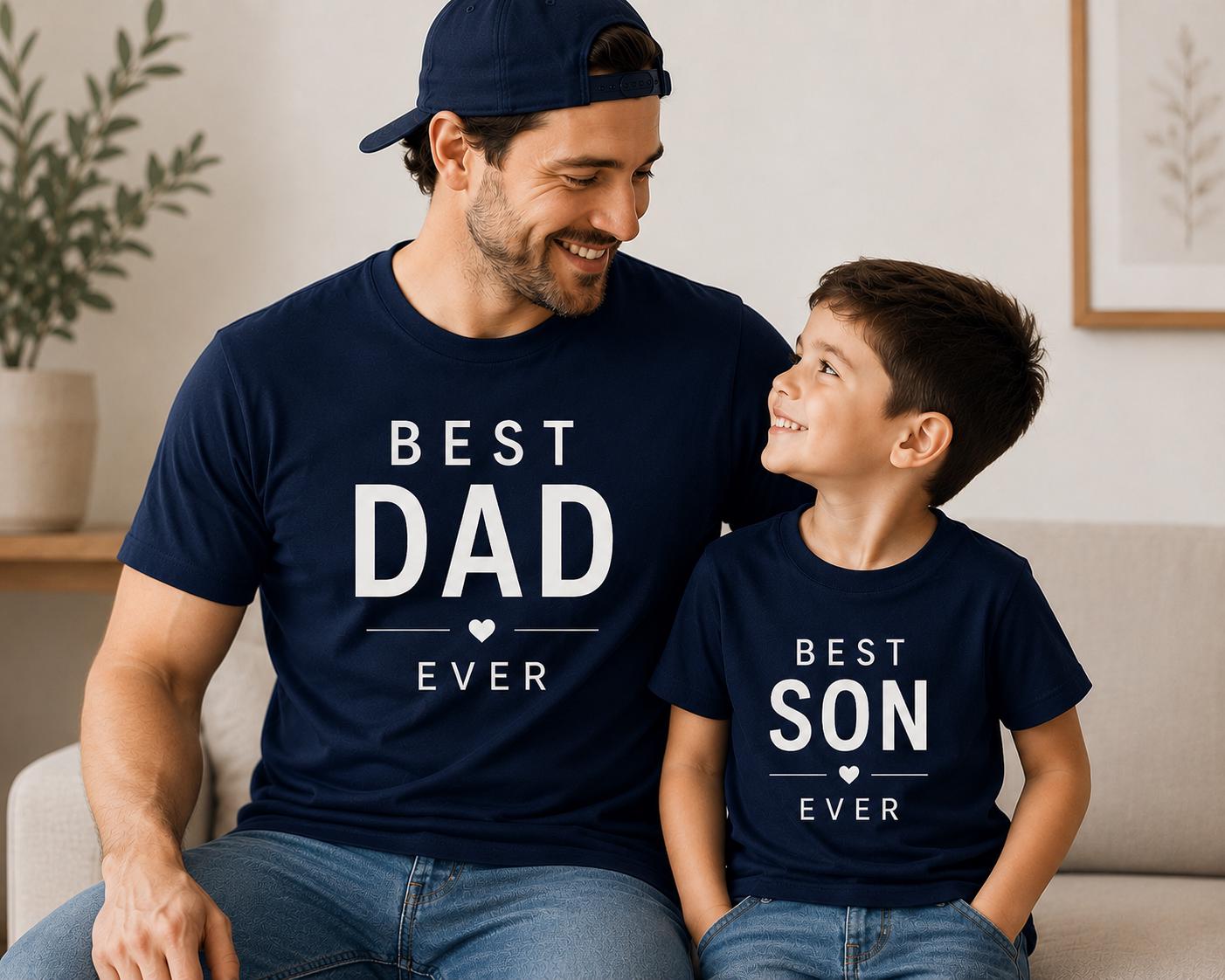 Matching Dad And Son Tee, Best Dad Ever Tee, Best Son Ever Tee, Fathers Day Matching Outfits, Daddy And Son Tee Gift