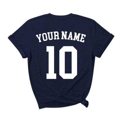 Scotland Stadium Personalised T-Shirt World Cup Adults and Kids Sizes Navy