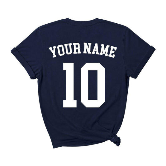 Scotland Stadium Personalised T-Shirt World Cup Adults and Kids Sizes Navy
