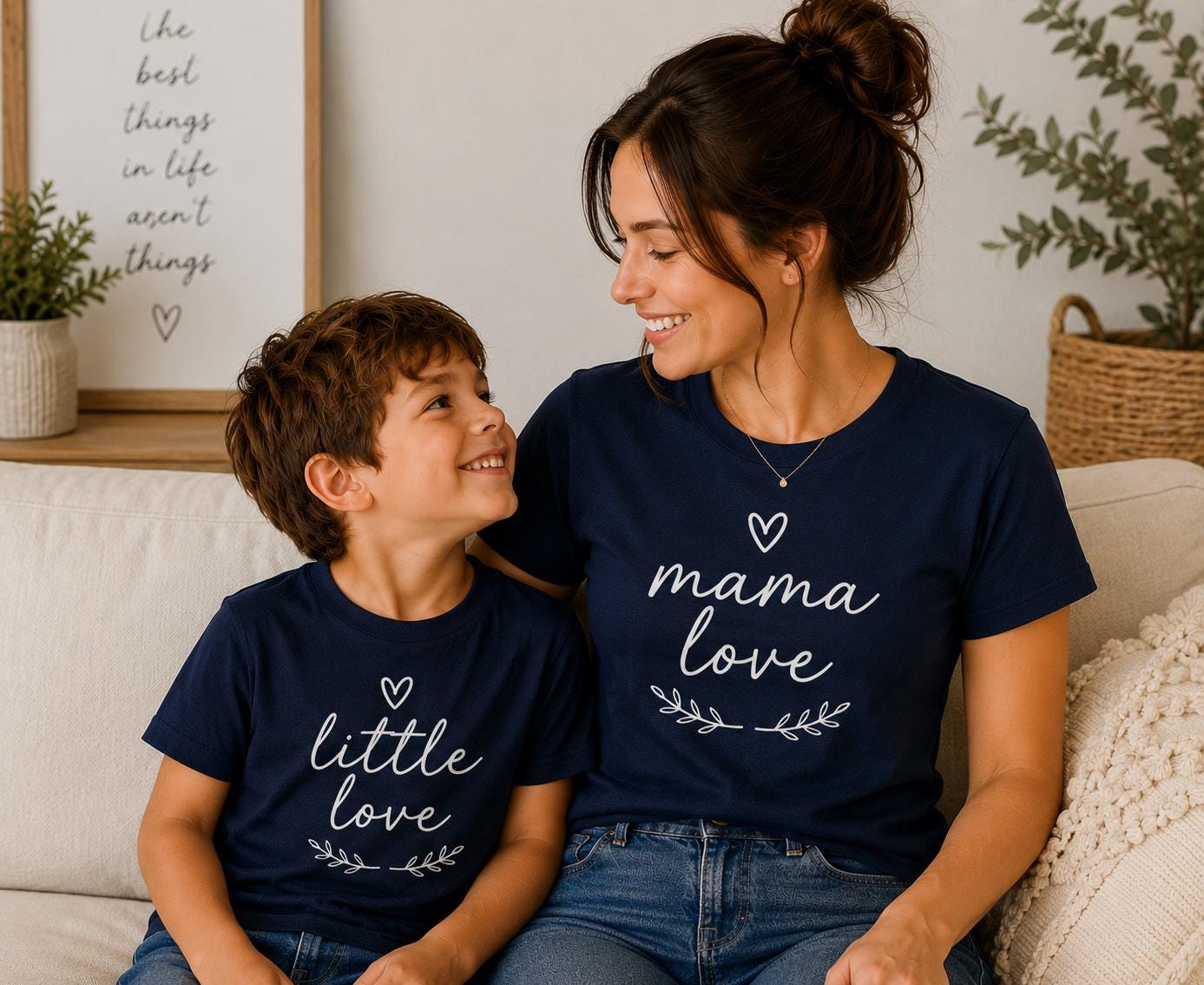 Mama & Little Love T-Shirts Family Matching Tops