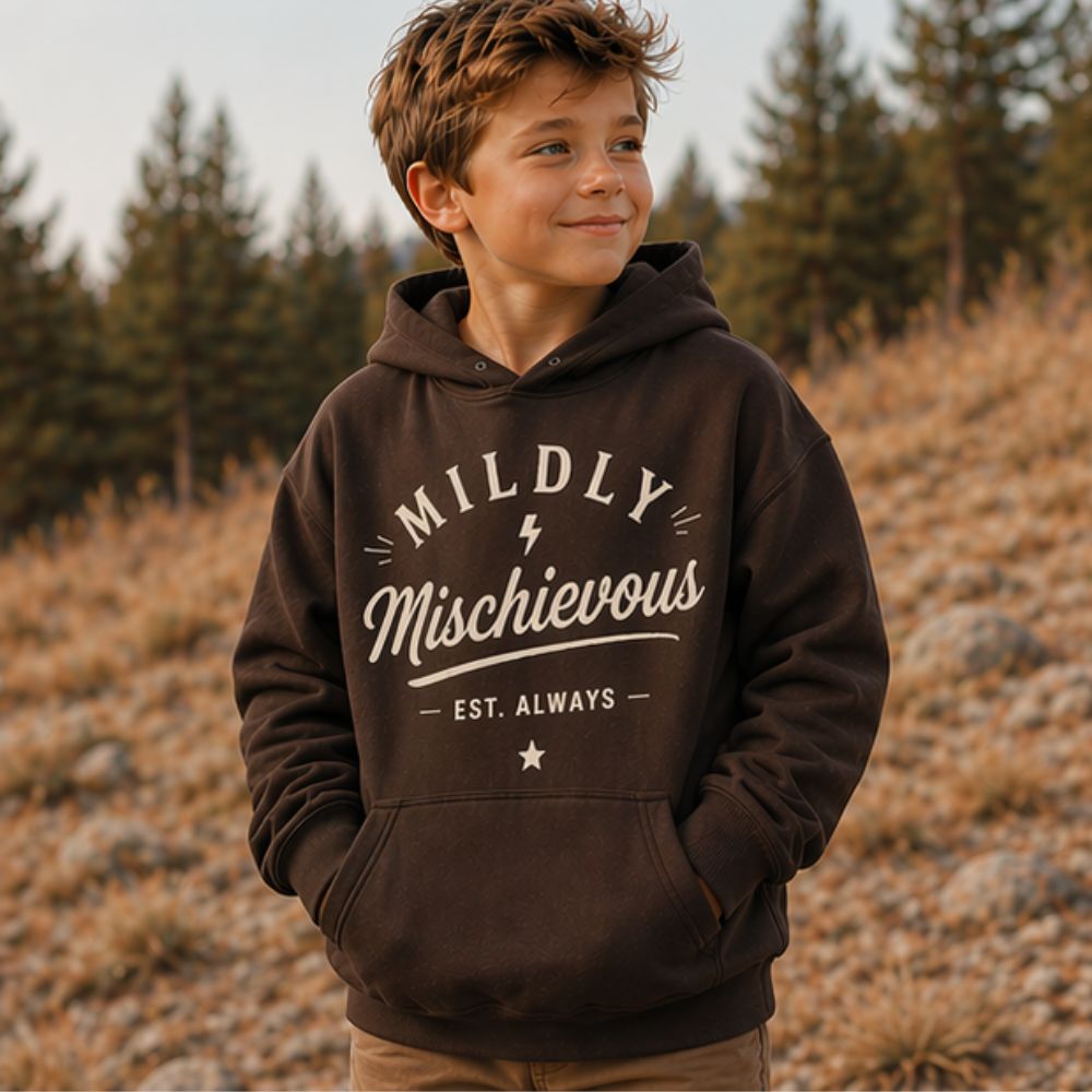 Mildly Mischievous Graphic Hoodie