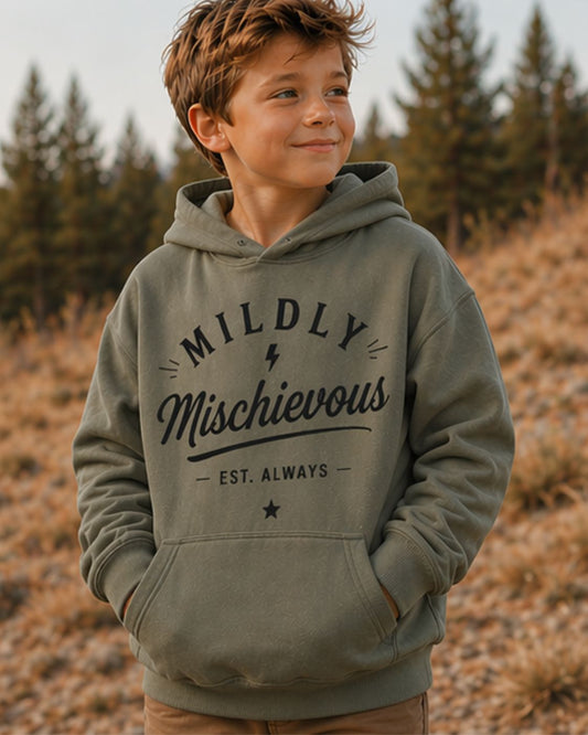 Mildly Mischievous Graphic Hoodie